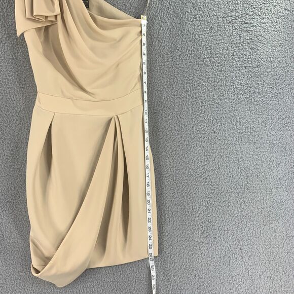 Just Cavalli Formal dress Sz 40 Small Nude Evening Party One Shoulder Draped - Picture 5 of 16